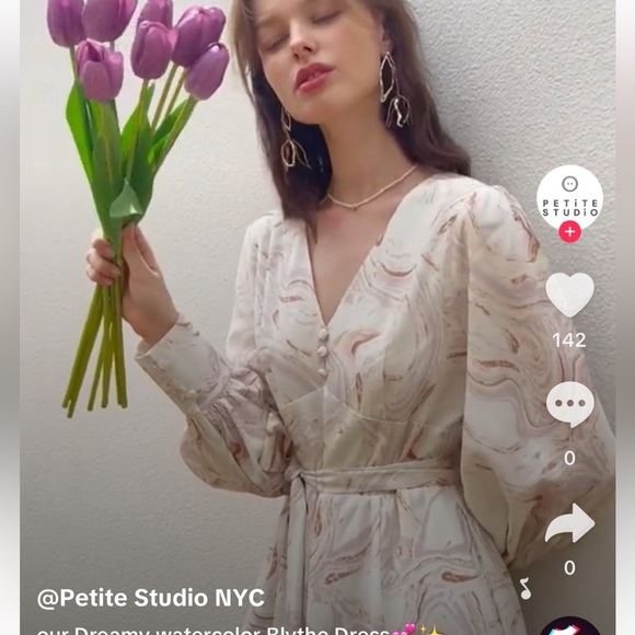 Ambrose Dress, Petite Studio NYC, Watercolor - Picture 4 of 14